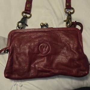 Wanderers TRAVEL Co. Red Leather omen's Bag